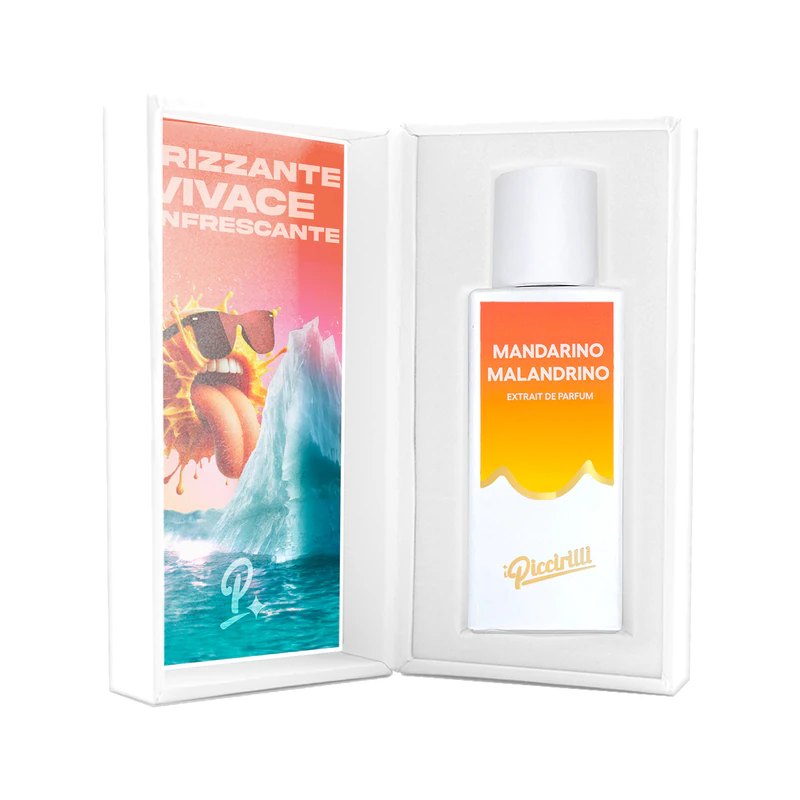 i Piccirilli Mandarino Malandrino Extrait de Parfum 30 ml nella confezione aperta